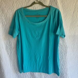 Faded Glory Relaxed Blue Short Sleeve Tee
